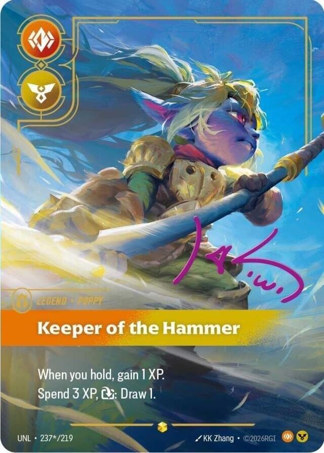 Poppy - Keeper of the Hammer (Signature) 237*/219 RFTB3