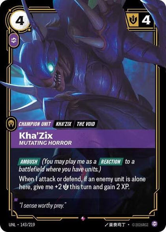 Kha'Zix - Mutating Horror 143/219 RFTB3