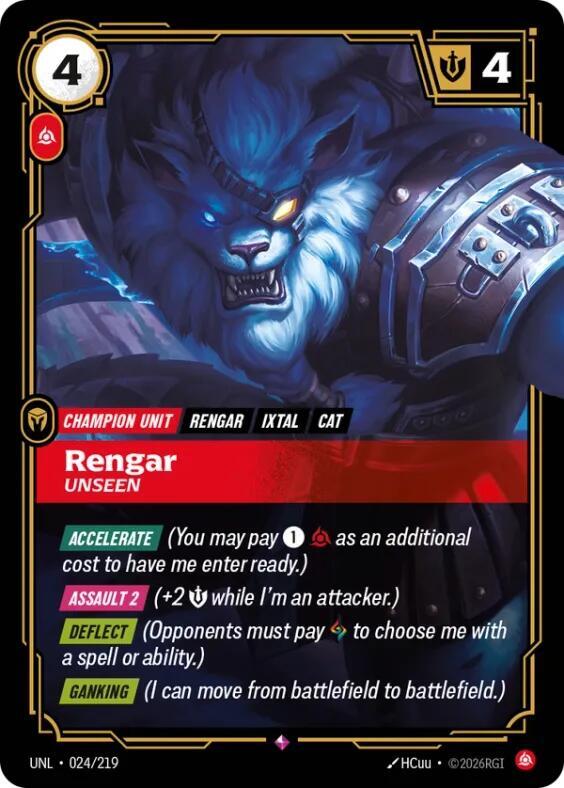 Rengar - Unseen 024/219 RFTB3