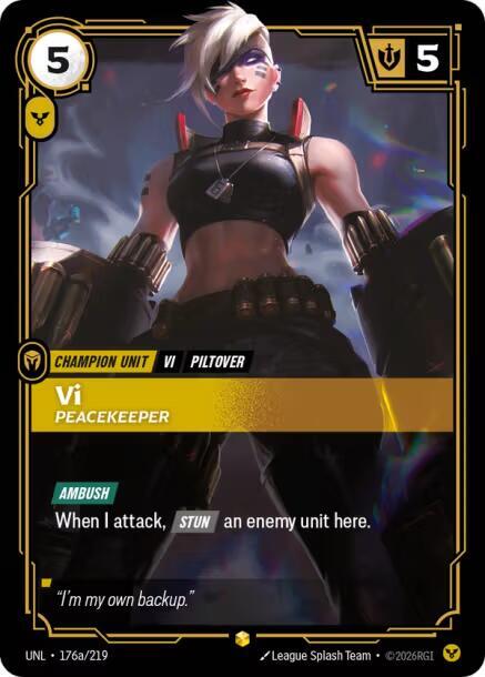 Vi - Peacekeeper (Alternate Art) 176a/219 RFTB3