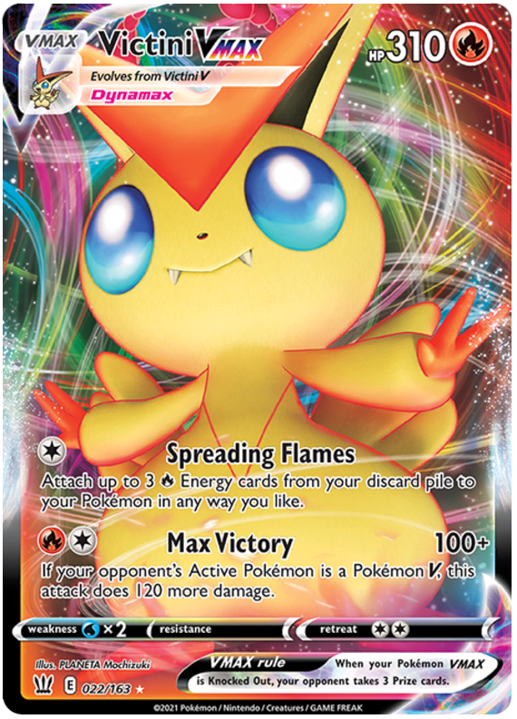 Victini VMAX (022/163) [Sword & Shield: Battle Styles]