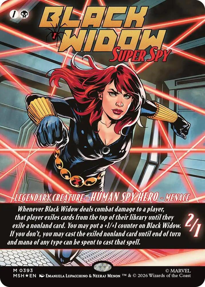 Black Widow, Super Spy (Borderless) (0393) - Marvel Super Heroes
