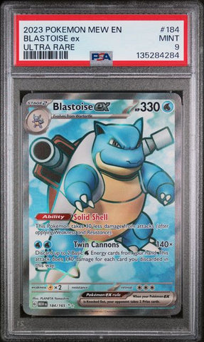 Blastoise ex 184/165 S&V: 151 PSA 9 135284284
