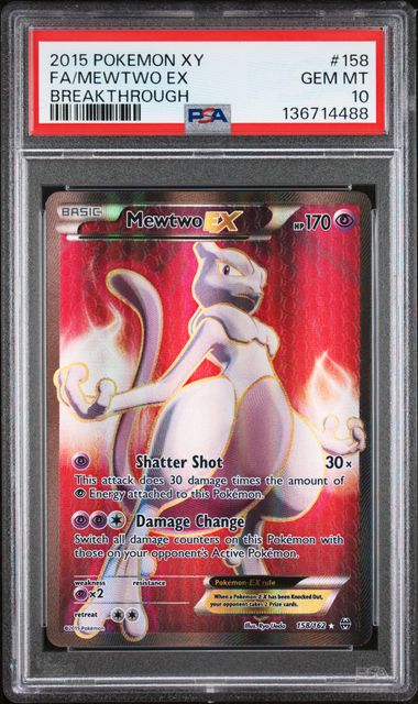 Mewtwo ex 158 XY Breakthrough Full Art PSA 10 136714488