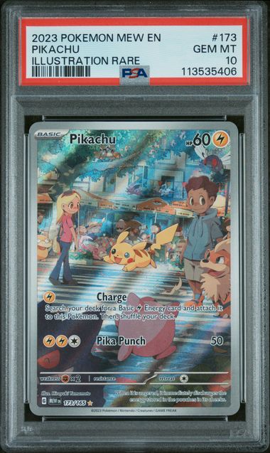 Pikachu 173/165 S&V: 151 PSA 10 113535406