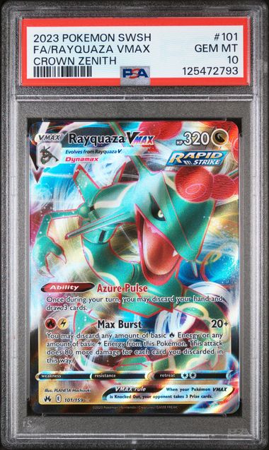 Rayquaza VMAX 101/159 Crown Zenith PSA 10 125472793