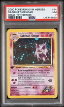 Sabrina's Gengar - Holo 14/132 Gym Heroes 1st Edition PSA 7 125346690
