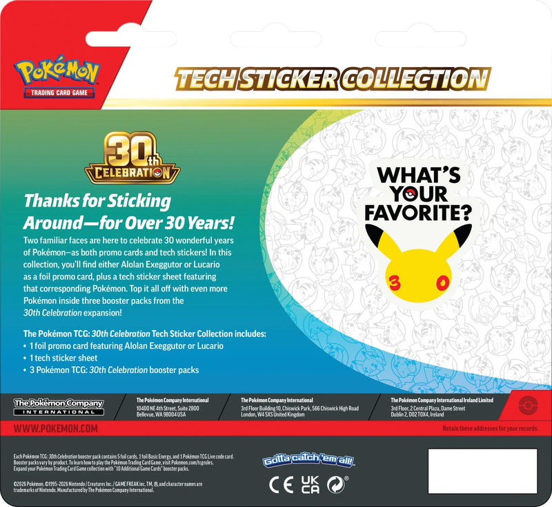 30th Celebration - Tech Sticker Collection [Alolan Exeggutor]