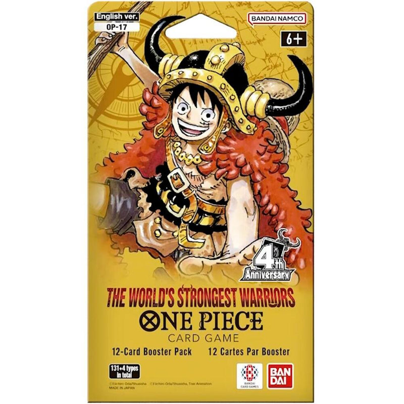 The World's Strongest Warriors Sleeved Booster Pack - The World's Strongest Warriors (OP-17)