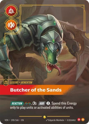 Renekton - Butcher of the Sands (Overnumbered) 190/166 RFTB4