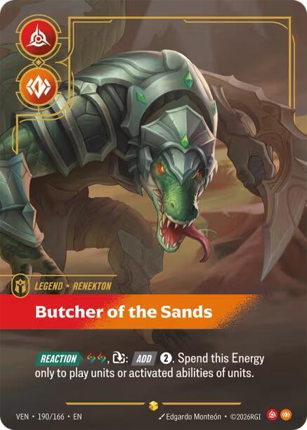Renekton - Butcher of the Sands (Overnumbered) 190/166 RFTB4