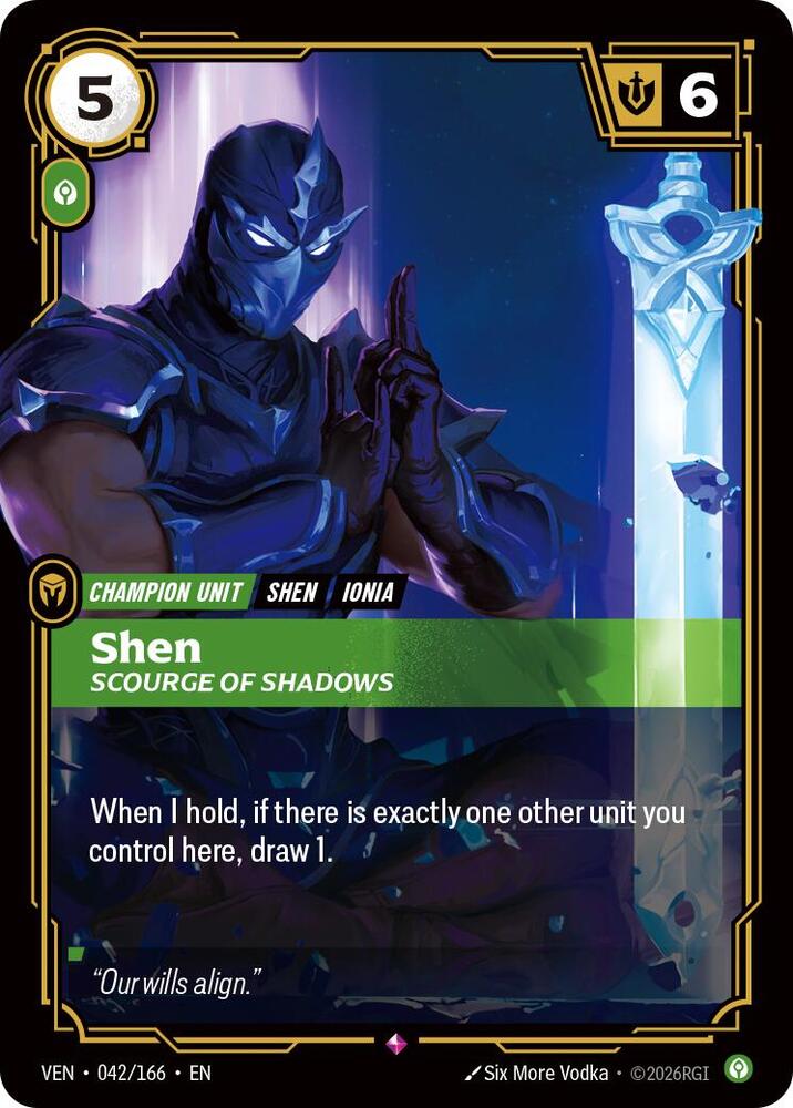 Shen - Scourge of Shadows 042/166 RFTB4