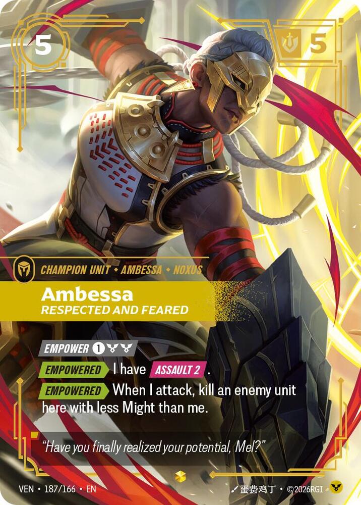 Ambessa, Respected and Feared (Overnumbered) - Vendetta (VEN)