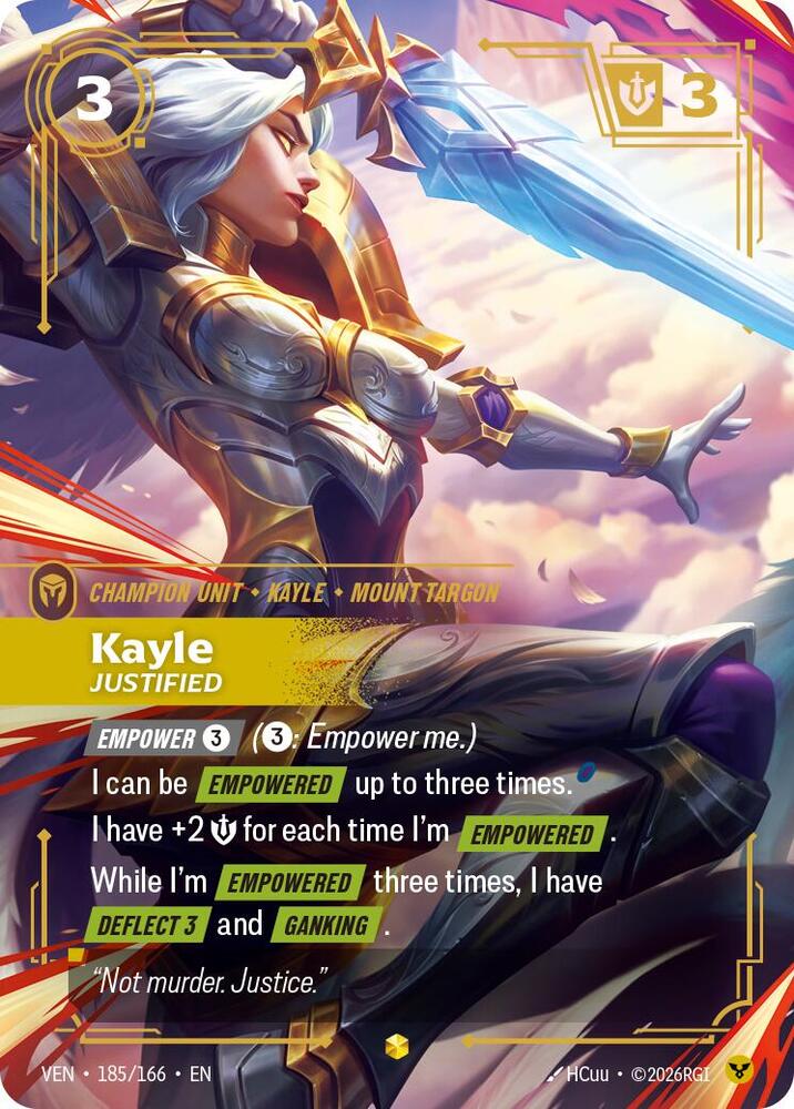 Kayle - Justified (Overnumbered) 185/166 RFTB4