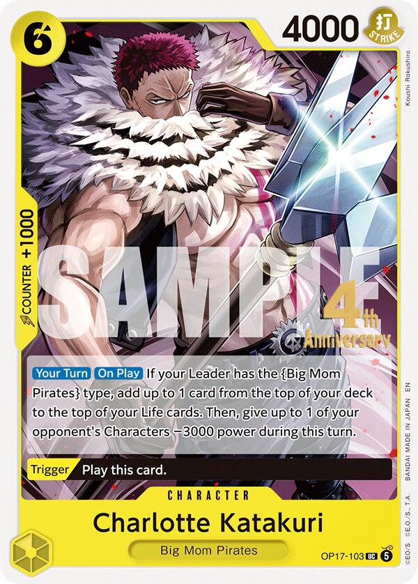 Charlotte Katakuri [The World's Strongest Warriors Release Event Cards]