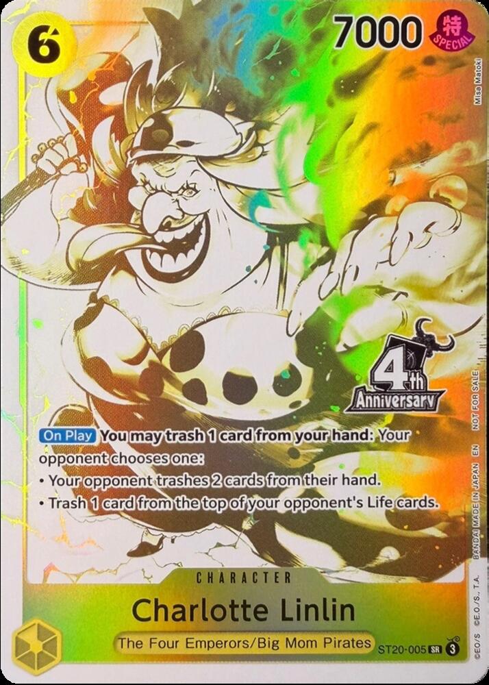 Charlotte Linlin (4th Anniversary Treasure Campaign Pack) - One Piece Promotion Cards (OP-PR) One Piece Promotion Cards