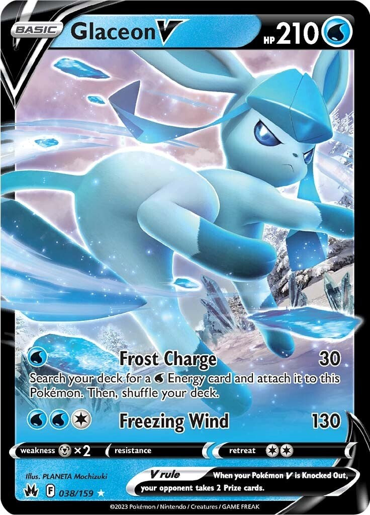 Glaceon V - Crown Zenith [ULTRA RARE] [Near Mint]