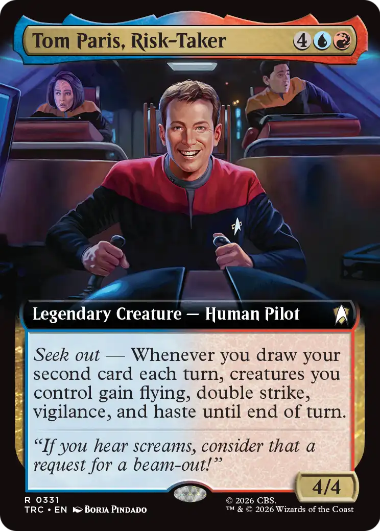Tom Paris, Risk-Taker (Extended Art) [Star Trek Commander]