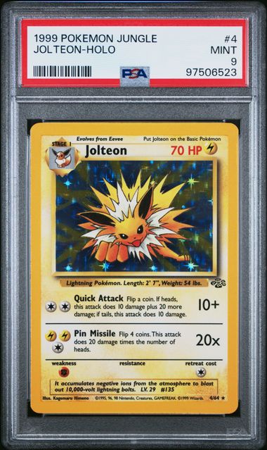 Jolteon - Holo 4/64 Jungle PSA 9 97506523