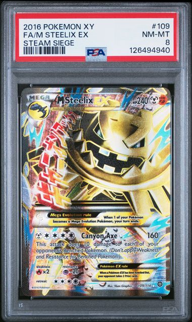 M Steelix EX 109/114 Steam Siege PSA 8 126494940