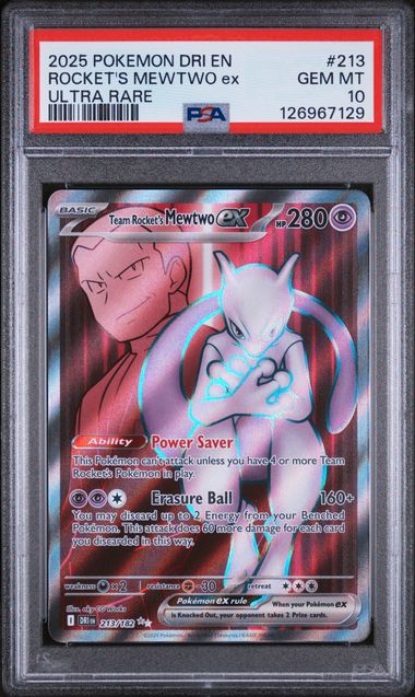 Team Rocket's Mewtwo ex 213/182 Destined Rivals PSA 10 126967129