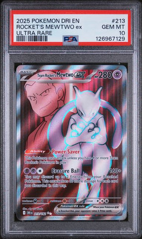 Team Rocket's Mewtwo ex 213/182 Destined Rivals PSA 10 126967129