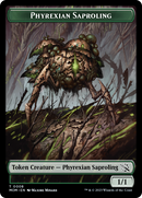Warrior // Phyrexian Saproling Double-Sided Token [March of the Machine Tokens]