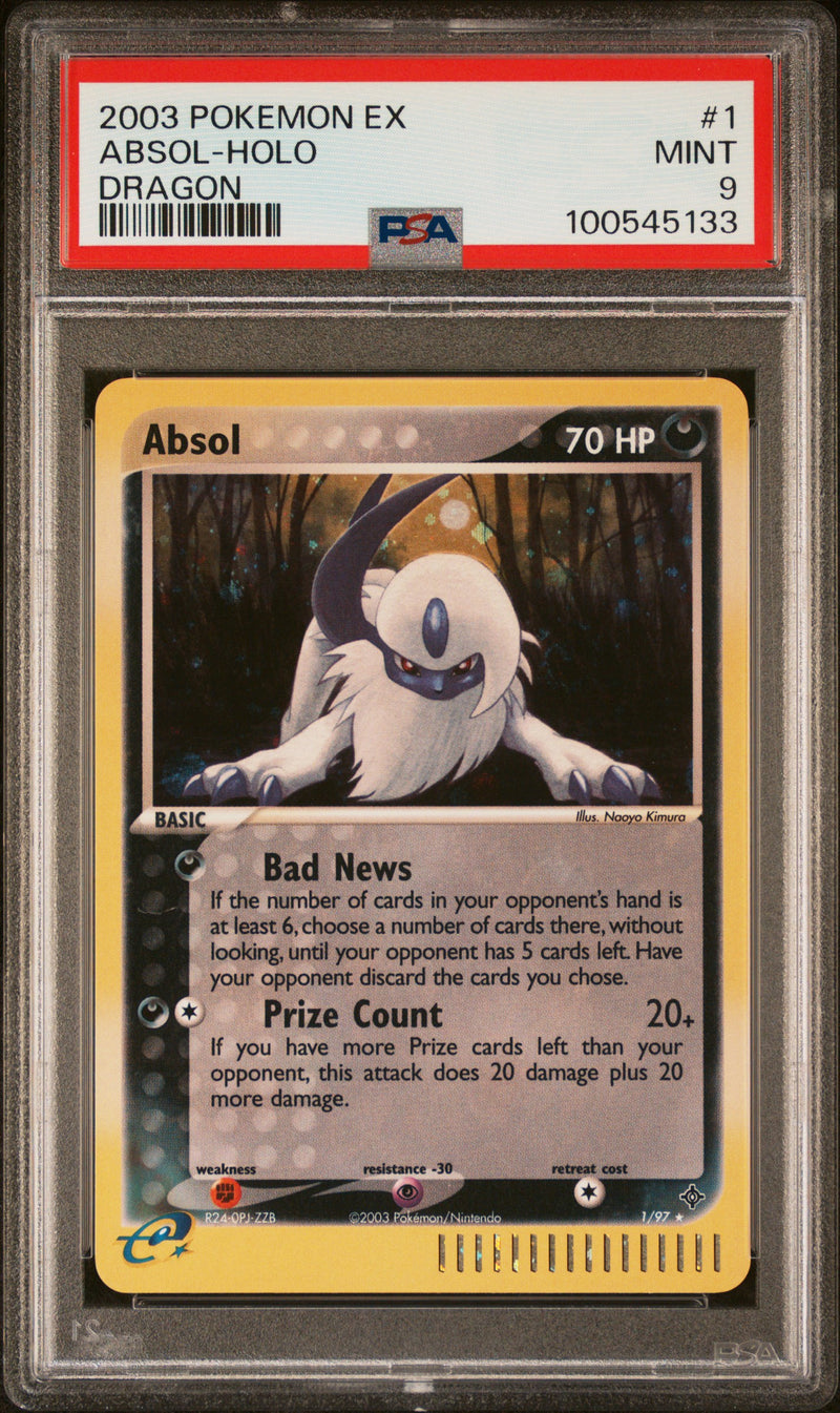 Absol 1/97 Ex Dragon PSA 9 100545133