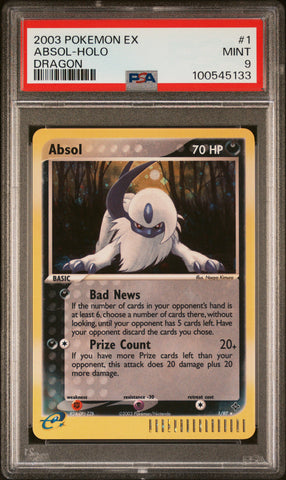 Absol 1/97 Ex Dragon PSA 9 100545133