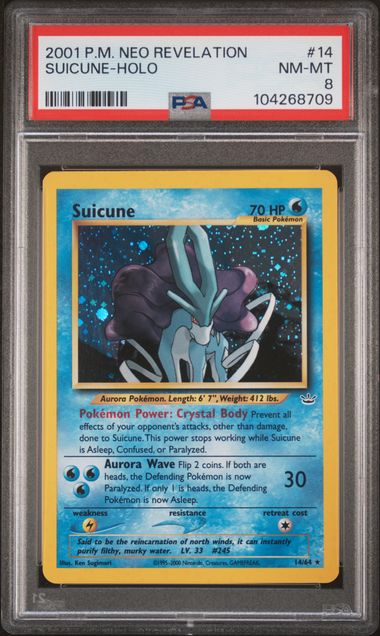 Suicune 14/64 Neo Revelation Unlimited PSA 8 104268709