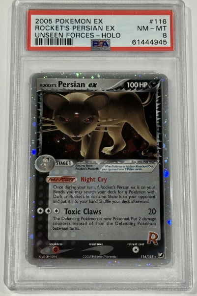 Rocket's Persian ex 116/115 Unseen Forces Holo PSA 8 61444945