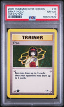 Erika - Holo 16/132 Gym Heroes 1st Edition PSA 8 103232622