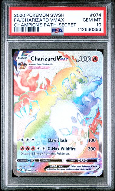Charizard VMAX 074/073 Champion's Path PSA 10 112630393