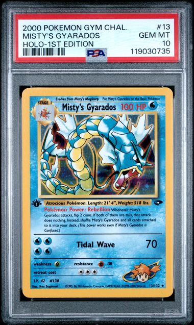 Misty's Gyarados - Holo 13/132 Gym Challenge PSA 10 119030735