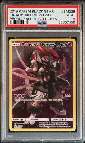 Armored Mewtwo SM228 Sun & Moon Black Star Promo PSA 9 73807456