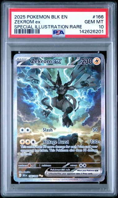 Zekrom ex 166/086 SV Black Bolt Special Illustration Rare PSA 10 142626201