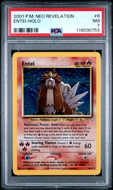 Entei - Holo 6/64 Neo Revelation PSA 7 119030753