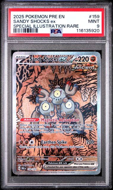 Sandy Shocks ex 159/131 Prismatic Evolutions PSA 9 116135920