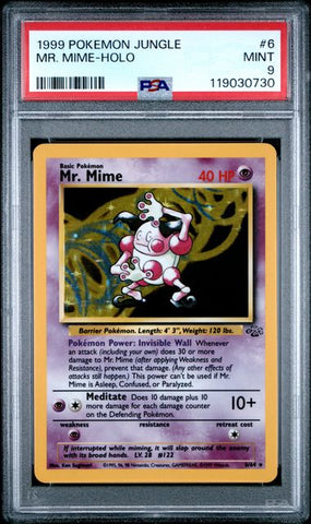 Mr. Mime - Holo 6/64 Jungle PSA 9 119030730