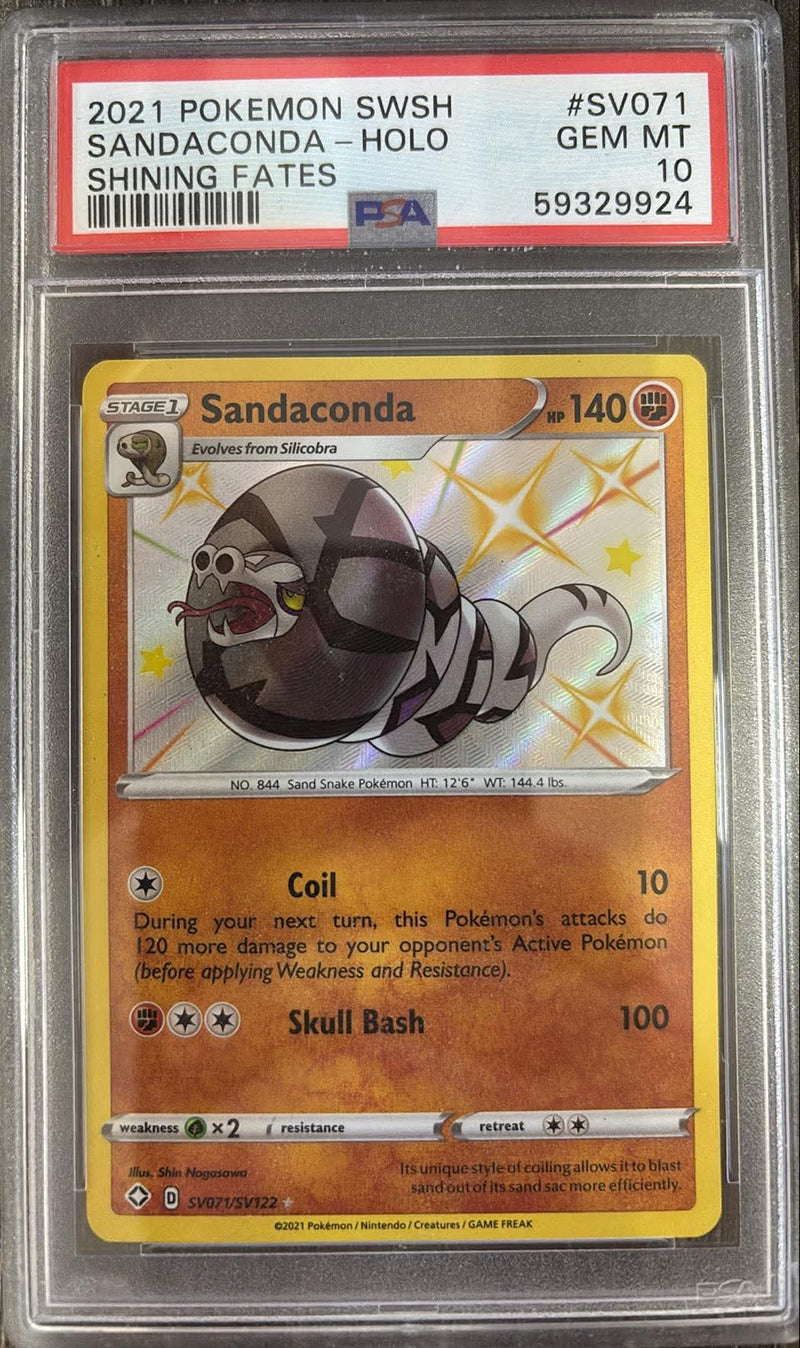 Sandaconda SV071/SW122 Shining Fates PSA 10 59329924
