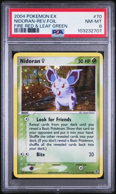 Nidoran (F) 70/112 Fire Red & Leaf Green PSA 8 103232707