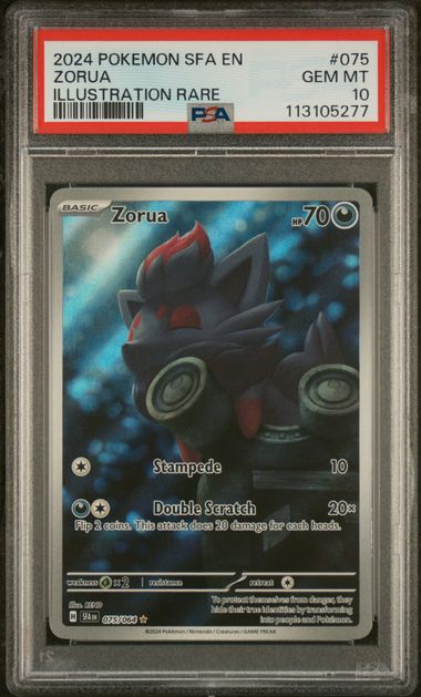 Zorua 075/064 Shrouded Fable PSA 10 113105277