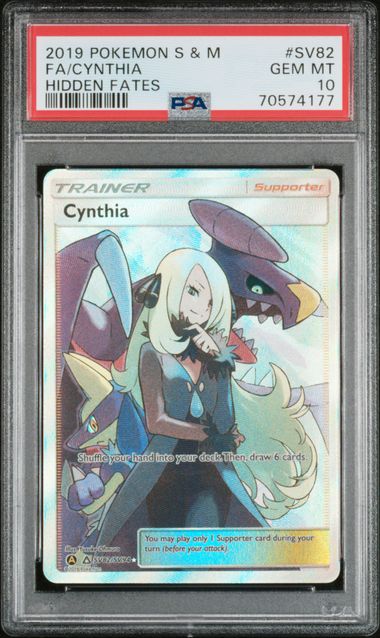 Cynthia SV82/SV94 Hidden Fates PSA 10 70574177