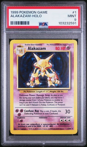 Alakazam - Holo 1/102 Base Set PSA 9 103232591