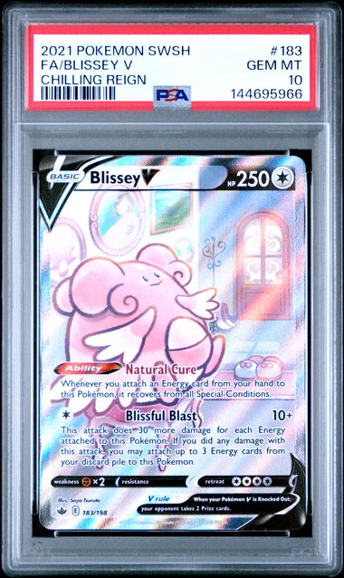 Blissey V 183/198 Chilling Reign PSA 10 144695966