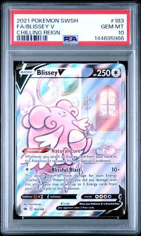 Blissey V 183/198 Chilling Reign PSA 10 144695966