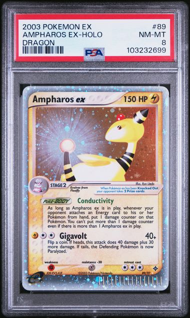 Ampharos ex 89/97 EX: Dragon PSA 8 103232699
