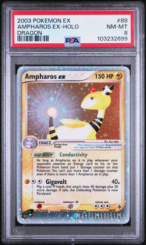 Ampharos ex 89/97 EX: Dragon PSA 8 103232699