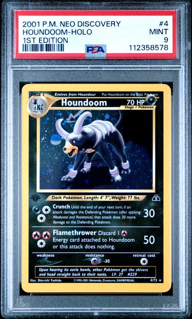 Houndoom 4/75 1st Edition Neo Discovery PSA 9 112358578