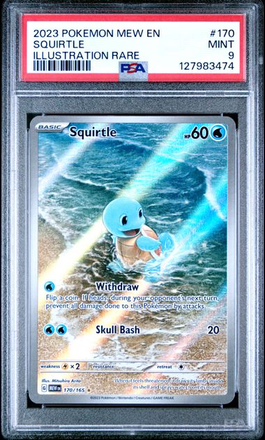 Squirtle 170/165 S&V: 151 PSA 9 127983474